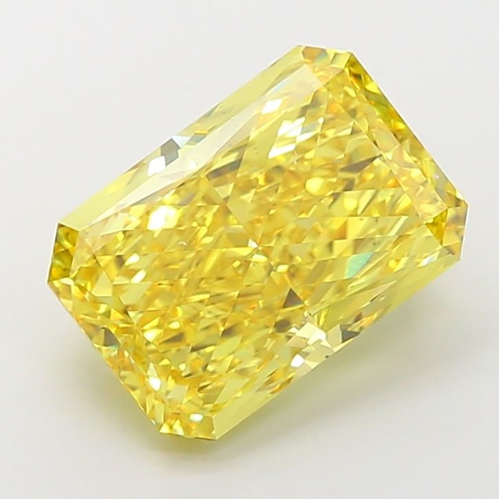 Loose Diamond - RADIANT 10.01ct Fancy Vivid Yellow VS2: Loose Diamond - RADIANT 10.01ct Fancy Vivid Yellow VS2 Source: This is a real non-mined Diamond that has been grown in a lab Shape: RADIANT Carats: 10.01 Color: Fancy Vivid Yellow Certification: IGI