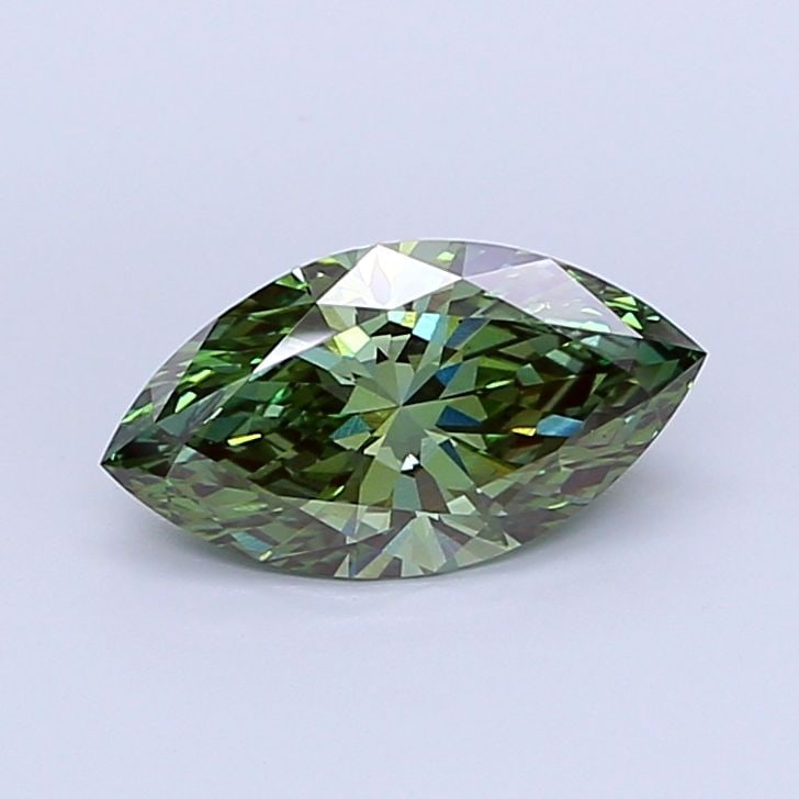 Loose Diamond - MARQUISE 3.42ct Fancy Vivid Green VS2: Loose Diamond - MARQUISE 3.42ct Fancy Vivid Green VS2 Source: This is a real non-mined Diamond that has been grown in a lab Shape: MARQUISE Carats: 3.42 Color: Fancy Vivid Green Certification: IGI Vid