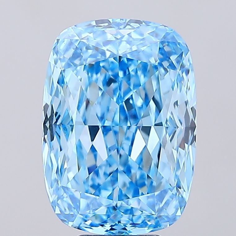 Loose Diamond - CUSHION MODIFIED 9.43ct Fancy Vivid Blue VVS2: Loose Diamond - CUSHION MODIFIED 9.43ct Fancy Vivid Blue VVS2 Source: This is a real non-mined Diamond that has been grown in a lab Shape: CUSHION MODIFIED Carats: 9.43 Color: Fancy Vivid Blue Certifi