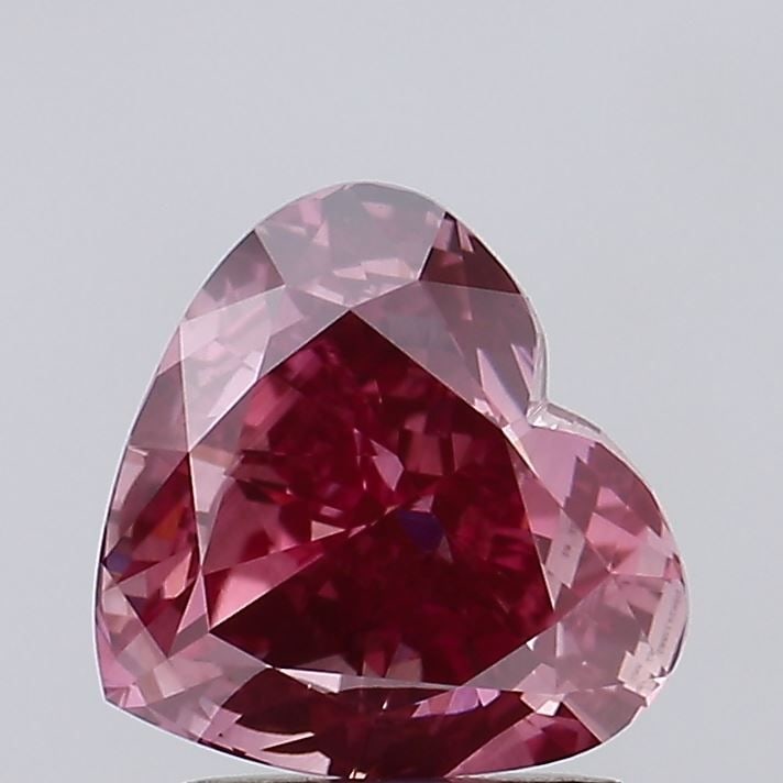 Loose Diamond - HEART 2.0ct Fancy Vivid Pink VS1: Loose Diamond - HEART 2.0ct Fancy Vivid Pink VS1 Source: This is a real non-mined Diamond that has been grown in a lab Shape: HEART Carats: 2.0 Color: Fancy Vivid Pink Certification: IGI Video:
