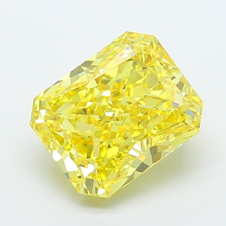Loose Diamond - RADIANT 5.01ct Fancy Vivid Yellow VS1: Loose Diamond - RADIANT 5.01ct Fancy Vivid Yellow VS1 Source: This is a real non-mined Diamond that has been grown in a lab Shape: RADIANT Carats: 5.01 Color: Fancy Vivid Yellow Certification: IGI