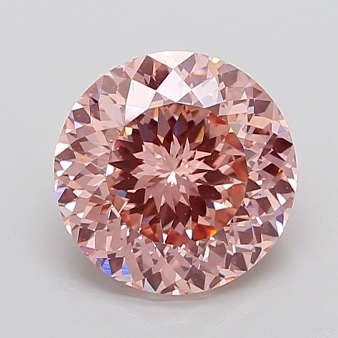 Loose Diamond - ROUND 3.93ct Fancy Intense Brownish Pink VS1 (1 of 1)