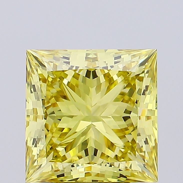 Loose Diamond - PRINCESS 5.54ct Fancy Intense Yellow VS1 (1 of 1)
