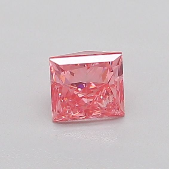 Loose Diamond - PRINCESS 0.4ct Fancy Vivid Pink VS2: Loose Diamond - PRINCESS 0.4ct Fancy Vivid Pink VS2 Source: This is a real non-mined Diamond that has been grown in a lab Shape: PRINCESS Carats: 0.4 Color: Fancy Vivid Pink Certification: IGI Video: