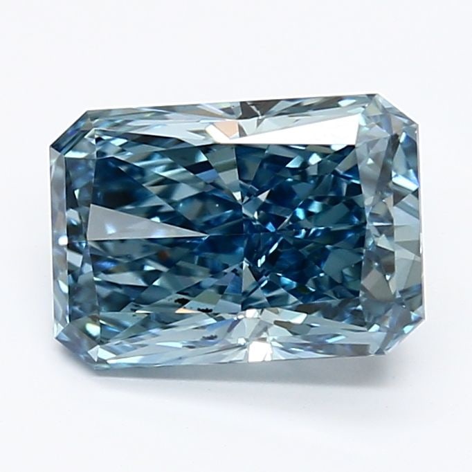 Loose Diamond - RADIANT 1.88ct Fancy Vivid Blue VS2: Loose Diamond - RADIANT 1.88ct Fancy Vivid Blue VS2 Source: This is a real non-mined Diamond that has been grown in a lab Shape: RADIANT Carats: 1.88 Color: Fancy Vivid Blue Certification: IGI Video: