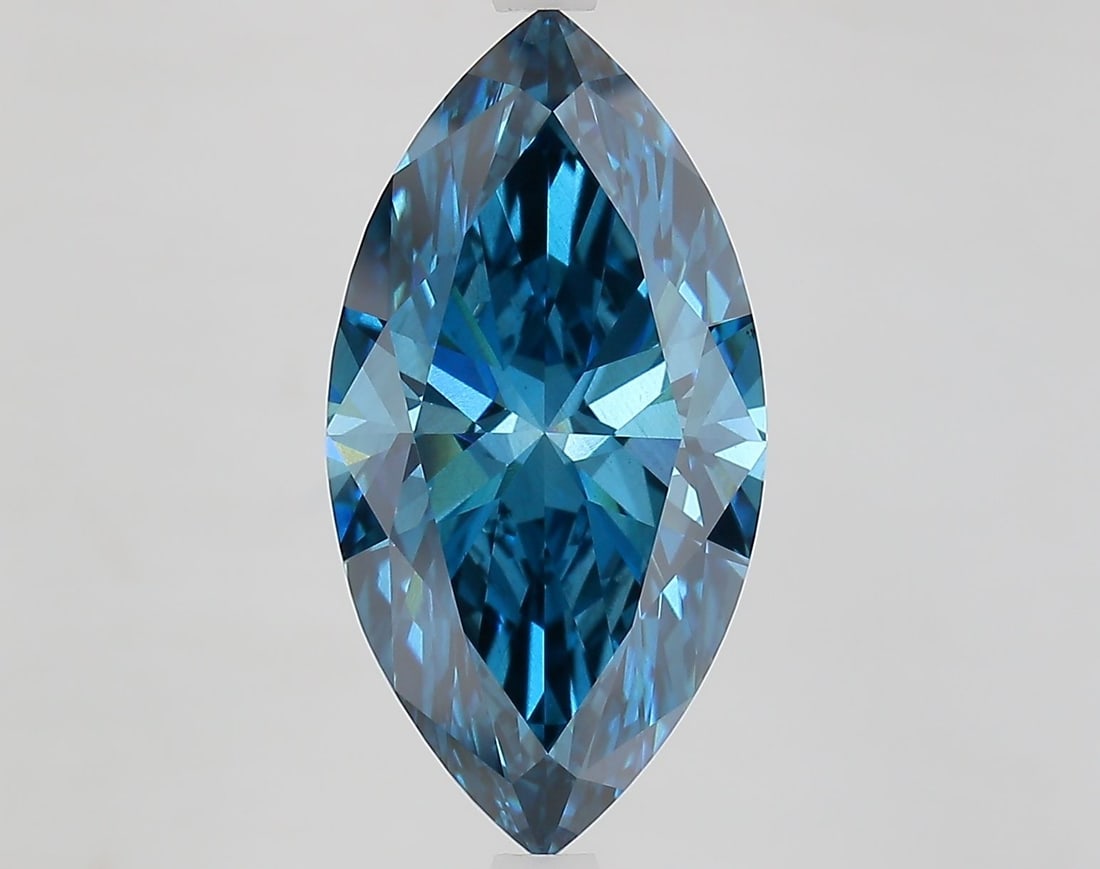 Loose Diamond - MARQUISE 5.52ct Fancy Vivid Blue VS2: Loose Diamond - MARQUISE 5.52ct Fancy Vivid Blue VS2 Source: This is a real non-mined Diamond that has been grown in a lab Shape: MARQUISE Carats: 5.52 Color: Fancy Vivid Blue Certification: IGI
