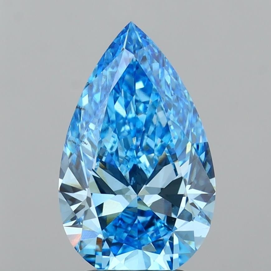 Loose Diamond - PEAR 3.02ct Fancy Vivid Blue VS2 (1 of 1)