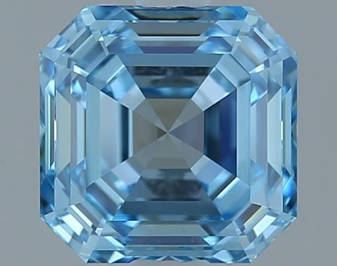 Loose Diamond - ASSCHER 1.01ct Fancy Vivid Blue VVS2: Loose Diamond - ASSCHER 1.01ct Fancy Vivid Blue VVS2 Source: This is a real non-mined Diamond that has been grown in a lab Shape: ASSCHER Carats: 1.01 Color: Fancy Vivid Blue Certification: IGI