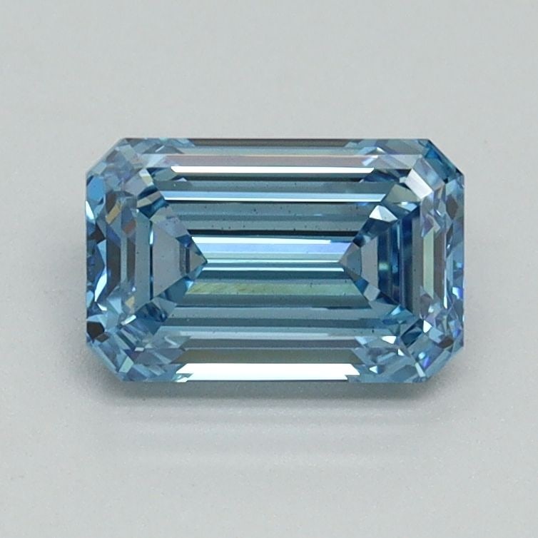 Loose Diamond - EMERALD 1.03ct Fancy Intense Blue VS1: Loose Diamond - EMERALD 1.03ct Fancy Intense Blue VS1 Source: This is a real non-mined Diamond that has been grown in a lab Shape: EMERALD Carats: 1.03 Color: Fancy Intense Blue Certification: IGI