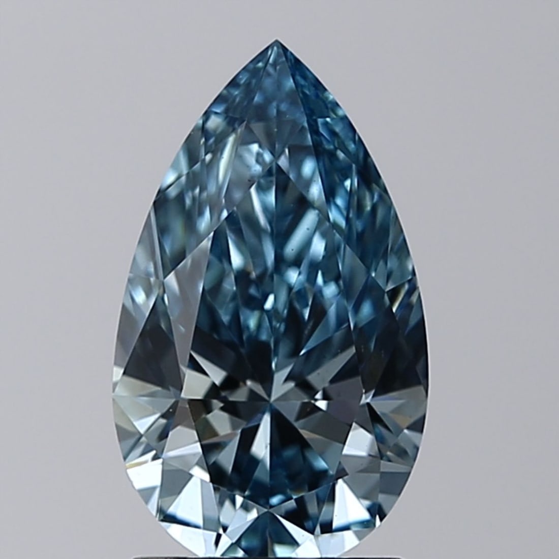 Loose Diamond - PEAR 1.5ct Fancy Vivid Blue VS1: Loose Diamond - PEAR 1.5ct Fancy Vivid Blue VS1 Source: This is a real non-mined Diamond that has been grown in a lab Shape: PEAR Carats: 1.5 Color: Fancy Vivid Blue Certification: IGI Video: Video