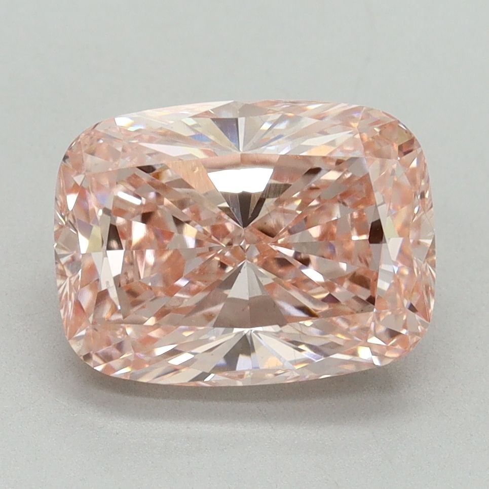 Loose Diamond - CUSHION BRILLIANT 3.19ct Fancy Vivid Pink VS2: Loose Diamond - CUSHION BRILLIANT 3.19ct Fancy Vivid Pink VS2 Source: This is a real non-mined Diamond that has been grown in a lab Shape: CUSHION BRILLIANT Carats: 3.19 Color: Fancy Vivid Pink