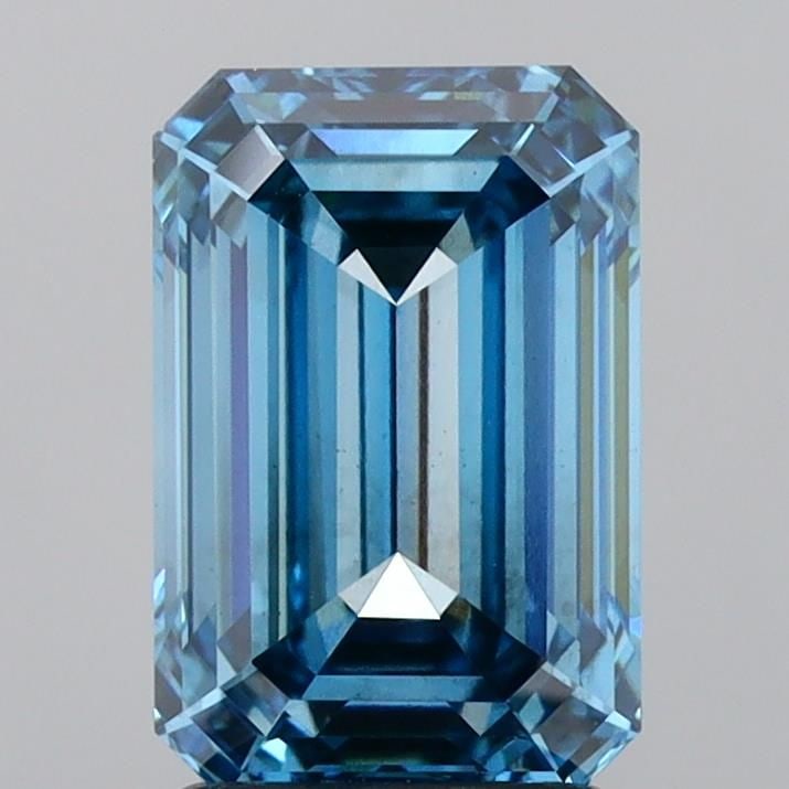 Loose Diamond - EMERALD 2.5ct Fancy Vivid Blue VS2 (1 of 1)
