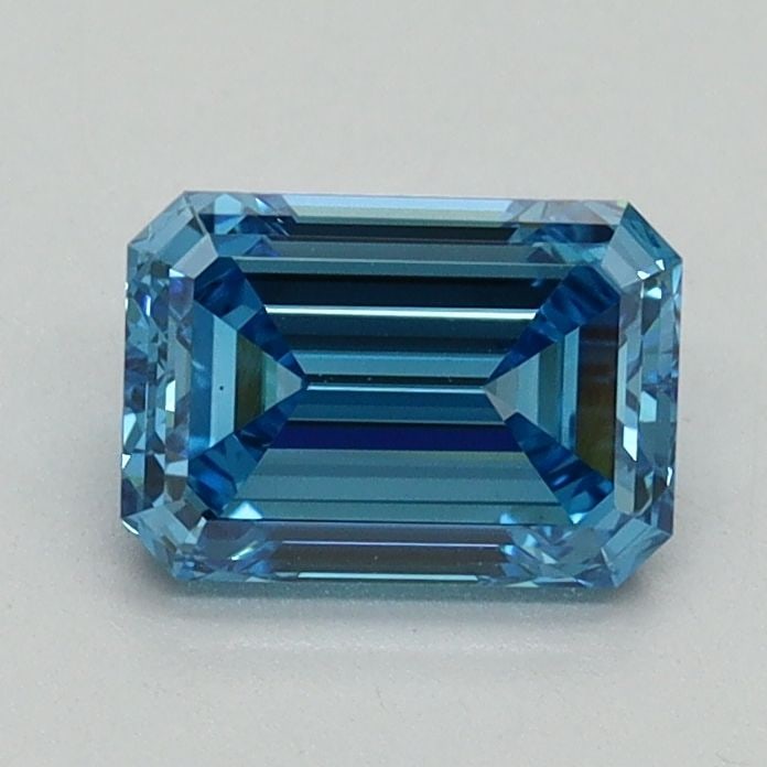 Loose Diamond - EMERALD 0.99ct Fancy Vivid Blue VS1 (1 of 1)