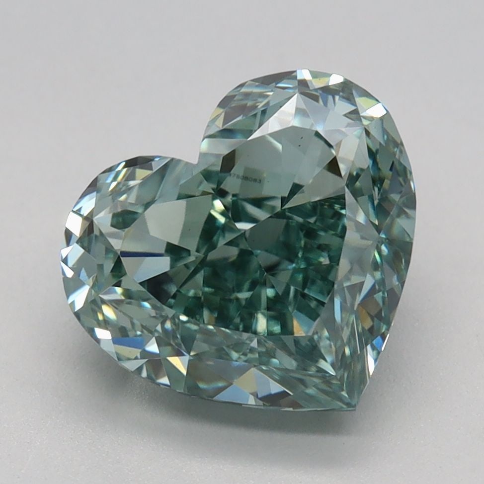 Loose Diamond - HEART 3.04ct Fancy Vivid Green VS1: Loose Diamond - HEART 3.04ct Fancy Vivid Green VS1 Source: This is a real non-mined Diamond that has been grown in a lab Shape: HEART Carats: 3.04 Color: Fancy Vivid Green Certification: IGI Video: