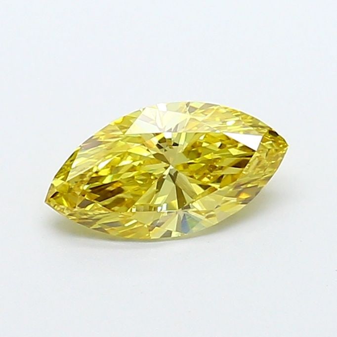 Loose Diamond - MARQUISE 0.96ct Fancy Intense Yellow VVS2: Loose Diamond - MARQUISE 0.96ct Fancy Intense Yellow VVS2 Source: This is a real non-mined Diamond that has been grown in a lab Shape: MARQUISE Carats: 0.96 Color: Fancy Intense Yellow Certification:
