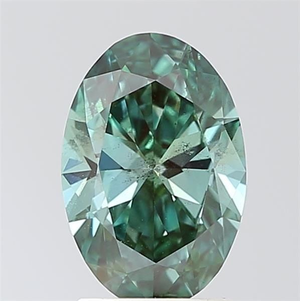 Loose Diamond - OVAL 1.87ct Fancy Vivid Green SI2: Loose Diamond - OVAL 1.87ct Fancy Vivid Green SI2 Source: This is a real non-mined Diamond that has been grown in a lab Shape: OVAL Carats: 1.87 Color: Fancy Vivid Green Certification: IGI Video: