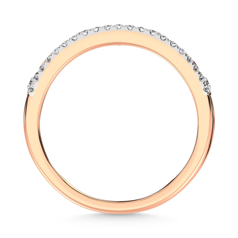 14K Rose Gold Diamond 1/3 Ct.Tw. Stackable Ring - 4