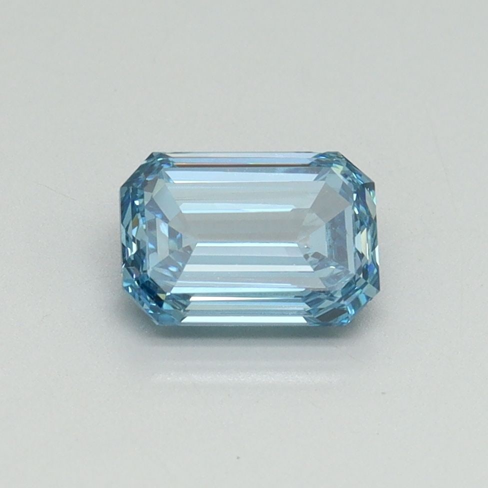 Loose Diamond - EMERALD 1.01ct Fancy Intense Blue VVS2: Loose Diamond - EMERALD 1.01ct Fancy Intense Blue VVS2 Source: This is a real non-mined Diamond that has been grown in a lab Shape: EMERALD Carats: 1.01 Color: Fancy Intense Blue Certification: IGI