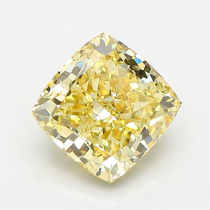 Loose Diamond - CUSHION MODIFIED 2.53ct Fancy Intense Yellow VS1 (1 of 1)