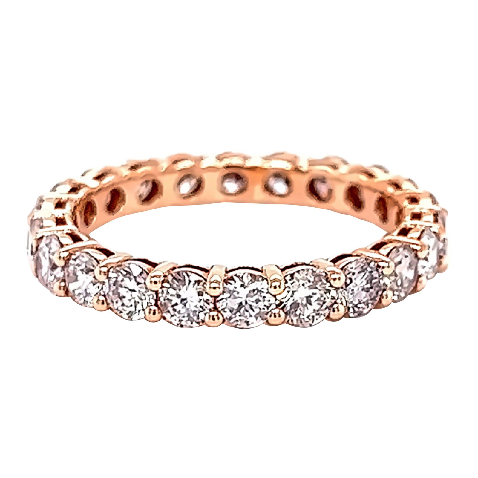 1.83ct Round Diamond Eternity Band in 14k Rose Gold (1 of 4)