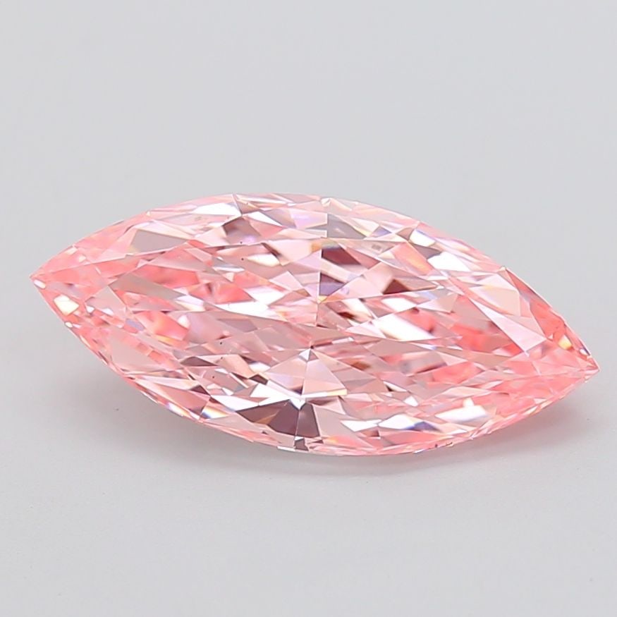 Loose Diamond - MARQUISE 3.52ct Fancy Vivid Pink VS1: Loose Diamond - MARQUISE 3.52ct Fancy Vivid Pink VS1 Source: This is a real non-mined Diamond that has been grown in a lab Shape: MARQUISE Carats: 3.52 Color: Fancy Vivid Pink Certification: IGI