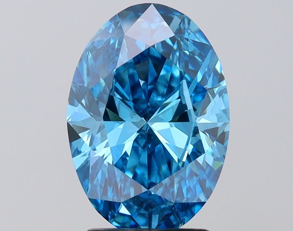 Loose Diamond - OVAL 2.51ct Fancy Vivid Blue VS2: Loose Diamond - OVAL 2.51ct Fancy Vivid Blue VS2 Source: This is a real non-mined Diamond that has been grown in a lab Shape: OVAL Carats: 2.51 Color: Fancy Vivid Blue Certification: IGI Video: Video