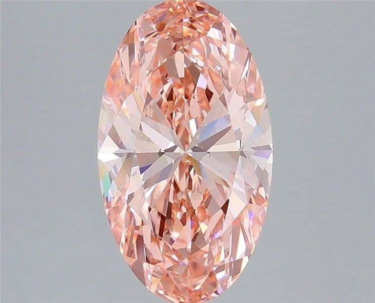 Loose Diamond - OVAL 2.72ct Fancy Vivid Pink VS2: Loose Diamond - OVAL 2.72ct Fancy Vivid Pink VS2 Source: This is a real non-mined Diamond that has been grown in a lab Shape: OVAL Carats: 2.72 Color: Fancy Vivid Pink Certification: IGI Video: