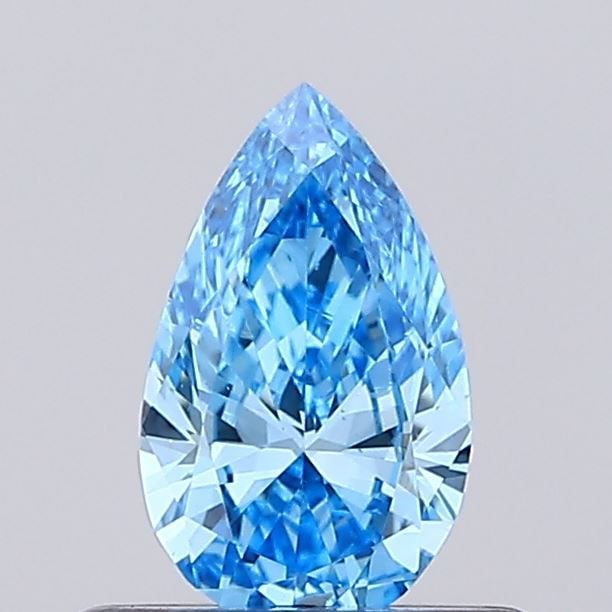 Loose Diamond - PEAR 0.44ct Fancy Vivid Blue VS1: Loose Diamond - PEAR 0.44ct Fancy Vivid Blue VS1 Source: This is a real non-mined Diamond that has been grown in a lab Shape: PEAR Carats: 0.44 Color: Fancy Vivid Blue Certification: IGI Video: Video