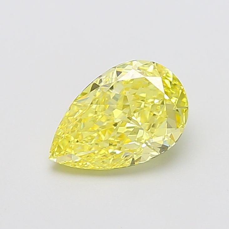 Loose Diamond - PEAR 2.1ct Fancy Vivid Yellow VS1: Loose Diamond - PEAR 2.1ct Fancy Vivid Yellow VS1 Source: This is a real non-mined Diamond that has been grown in a lab Shape: PEAR Carats: 2.1 Color: Fancy Vivid Yellow Certification: IGI Video: