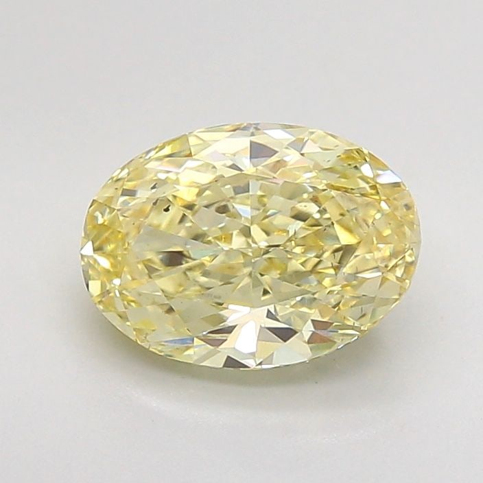 Loose Diamond - OVAL 2.02ct Fancy Light Yellow SI1: Loose Diamond - OVAL 2.02ct Fancy Light Yellow SI1 Source: This is a real non-mined Diamond that has been grown in a lab Shape: OVAL Carats: 2.02 Color: Fancy Light Yellow Certification: IGI Video: