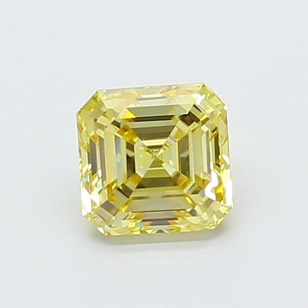 Loose Diamond - ASSCHER 1.02ct Fancy Yellow VS1: Loose Diamond - ASSCHER 1.02ct Fancy Yellow VS1 Source: This is a real non-mined Diamond that has been grown in a lab Shape: ASSCHER Carats: 1.02 Color: Fancy Yellow Certification: IGI Video: Video
