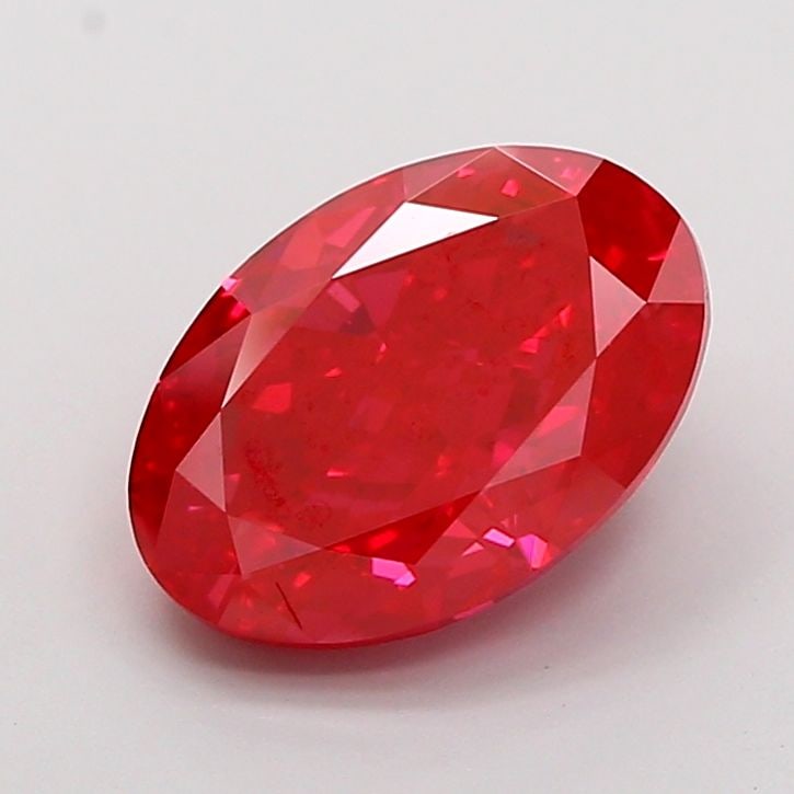 Loose Diamond - OVAL 4.51ct Fancy Vivid Red VS1: Loose Diamond - OVAL 4.51ct Fancy Vivid Red VS1 Source: This is a real non-mined Diamond that has been grown in a lab Shape: OVAL Carats: 4.51 Color: Fancy Vivid Red Certification: IGI Video: