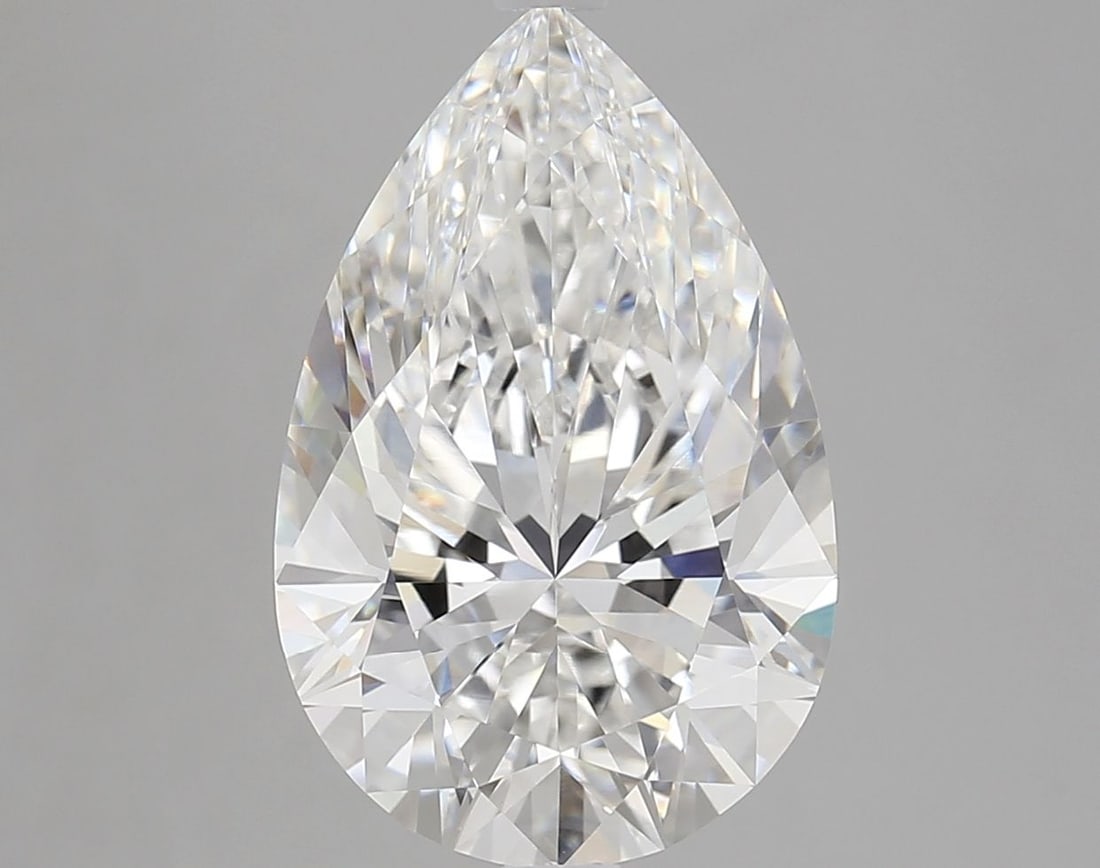 Loose Diamond - PEAR 5.04ct E VVS2: Loose Diamond - PEAR 5.04ct E VVS2 Source: This is a real non-mined Diamond that has been grown in a lab Shape: PEAR Carats: 5.04 Color: E Clarity: VVS2 Certification: IGI Video: