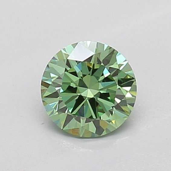 Loose Diamond - ROUND 0.5ct Fancy Vivid Green VS1: Loose Diamond - ROUND 0.5ct Fancy Vivid Green VS1 Source: This is a real non-mined Diamond that has been grown in a lab Shape: ROUND Carats: 0.5 Color: Fancy Vivid Green Certification: IGI The