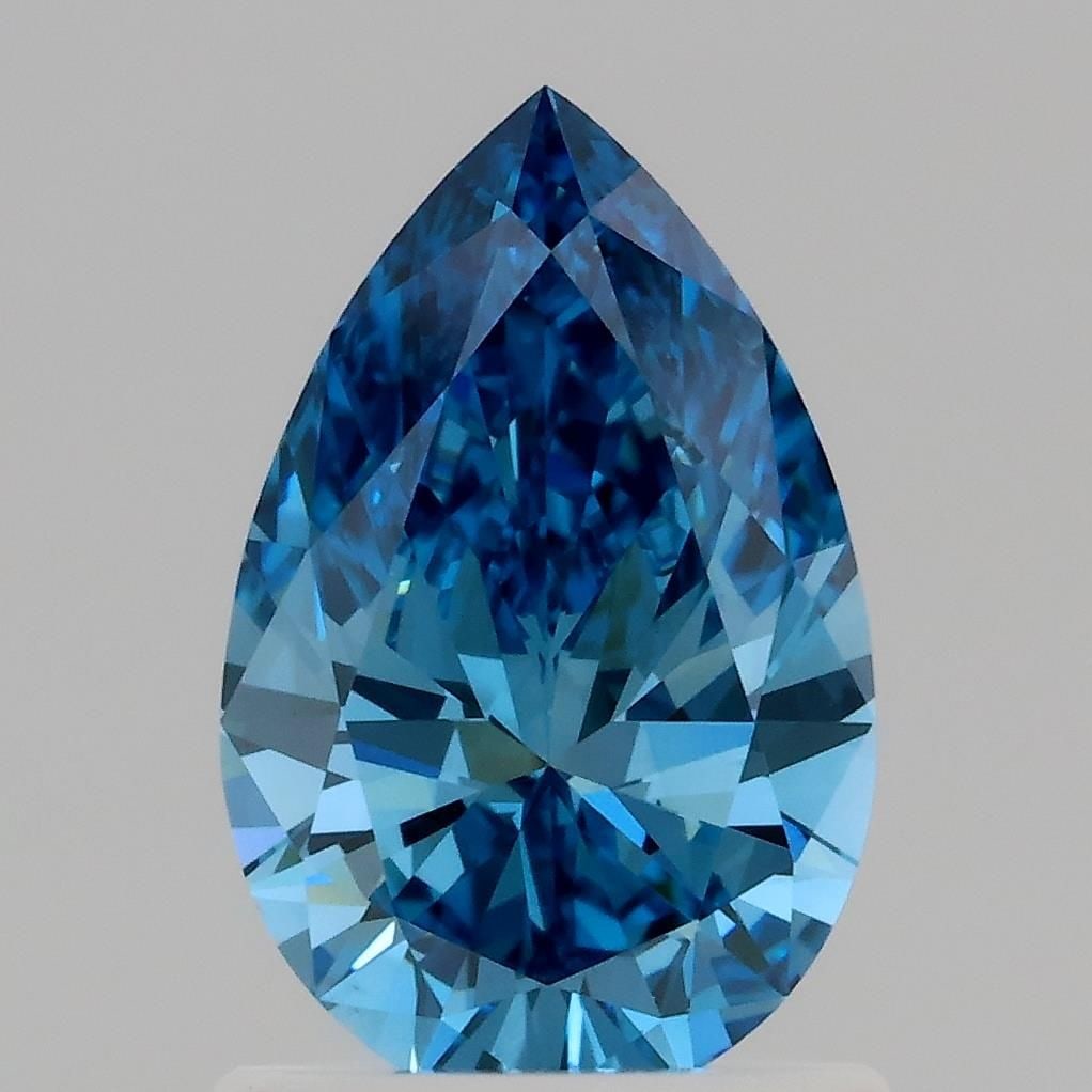 Loose Diamond - PEAR 1.04ct Fancy Vivid Blue VS1: Loose Diamond - PEAR 1.04ct Fancy Vivid Blue VS1 Source: This is a real non-mined Diamond that has been grown in a lab Shape: PEAR Carats: 1.04 Color: Fancy Vivid Blue Certification: IGI Video: Video