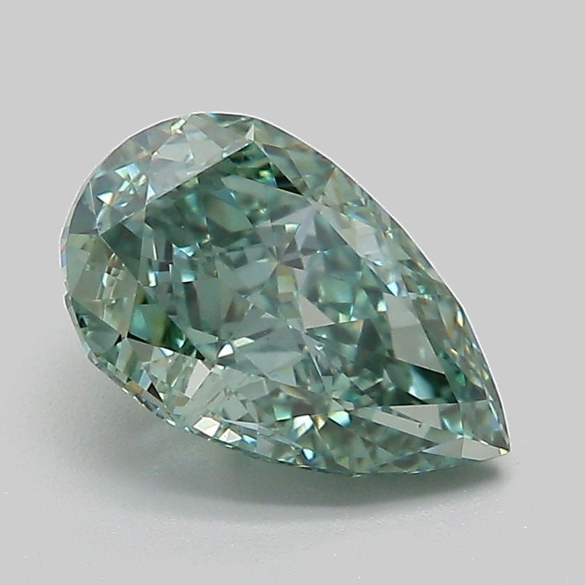 Loose Diamond - PEAR 2.08ct Fancy Vivid Green VS1: Loose Diamond - PEAR 2.08ct Fancy Vivid Green VS1 Source: This is a real non-mined Diamond that has been grown in a lab Shape: PEAR Carats: 2.08 Color: Fancy Vivid Green Certification: IGI Video: