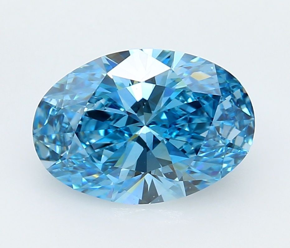 Loose Diamond - OVAL 3.0ct Fancy Vivid Blue VS1 (1 of 1)
