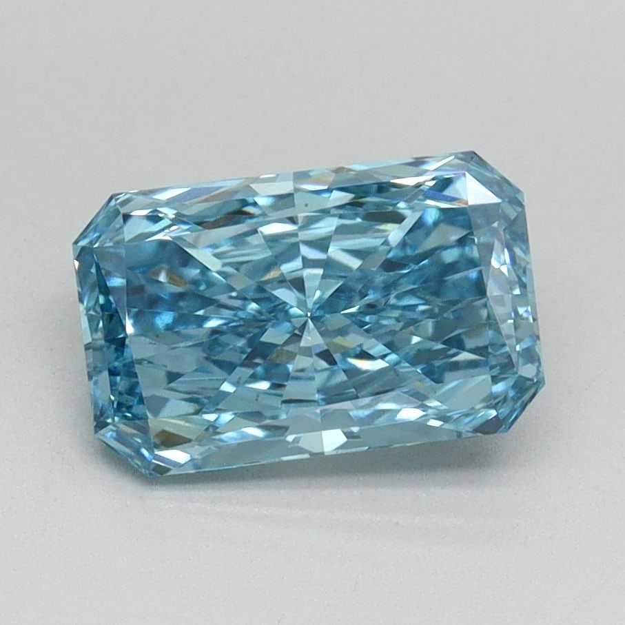 Loose Diamond - RADIANT 1.52ct Fancy Vivid Blue VS1: Loose Diamond - RADIANT 1.52ct Fancy Vivid Blue VS1 Source: This is a real non-mined Diamond that has been grown in a lab Shape: RADIANT Carats: 1.52 Color: Fancy Vivid Blue Certification: IGI Video: