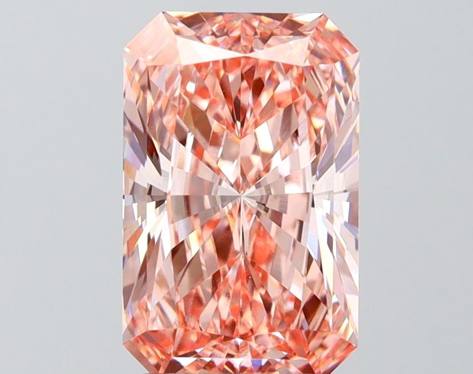 Loose Diamond - RADIANT 3.01ct Fancy Vivid Pink VS1: Loose Diamond - RADIANT 3.01ct Fancy Vivid Pink VS1 Source: This is a real non-mined Diamond that has been grown in a lab Shape: RADIANT Carats: 3.01 Color: Fancy Vivid Pink Certification: IGI Video: