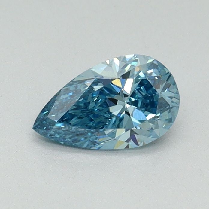 Loose Diamond - PEAR 0.44ct Fancy Vivid Blue VVS2: Loose Diamond - PEAR 0.44ct Fancy Vivid Blue VVS2 Source: This is a real non-mined Diamond that has been grown in a lab Shape: PEAR Carats: 0.44 Color: Fancy Vivid Blue Certification: IGI Video: