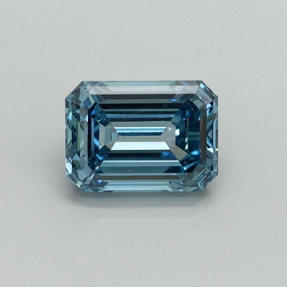 Loose Diamond - EMERALD 1.17ct Fancy Vivid Blue VS1 (1 of 1)