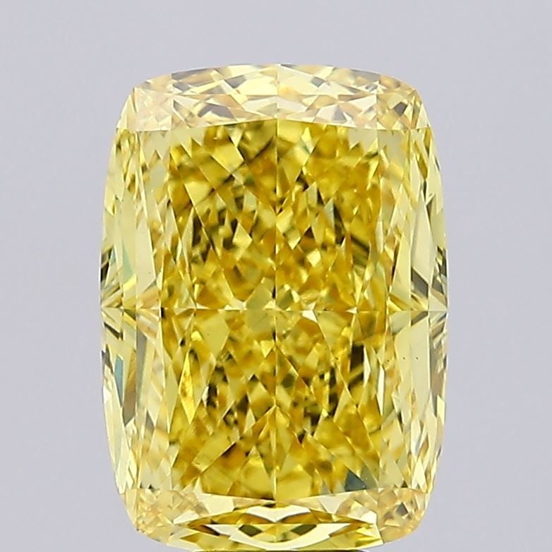 Loose Diamond - CUSHION MODIFIED 7.91ct Fancy Vivid Yellow VS2: Loose Diamond - CUSHION MODIFIED 7.91ct Fancy Vivid Yellow VS2 Source: This is a real non-mined Diamond that has been grown in a lab Shape: CUSHION MODIFIED Carats: 7.91 Color: Fancy Vivid Yellow Cert