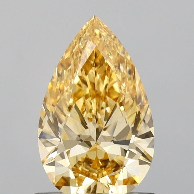Loose Diamond - PEAR 1.01ct Fancy Intense Yellow VS1: Loose Diamond - PEAR 1.01ct Fancy Intense Yellow VS1 Source: This is a real non-mined Diamond that has been grown in a lab Shape: PEAR Carats: 1.01 Color: Fancy Intense Yellow Certification: IGI Video