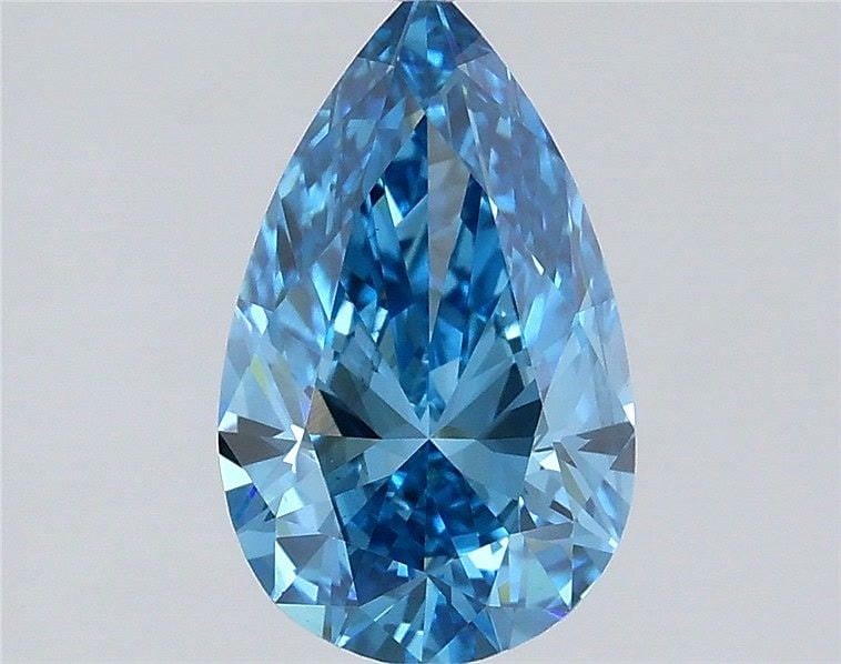 Loose Diamond - PEAR 1.02ct Fancy Vivid Blue VS1: Loose Diamond - PEAR 1.02ct Fancy Vivid Blue VS1 Source: This is a real non-mined Diamond that has been grown in a lab Shape: PEAR Carats: 1.02 Color: Fancy Vivid Blue Certification: IGI Video: Video