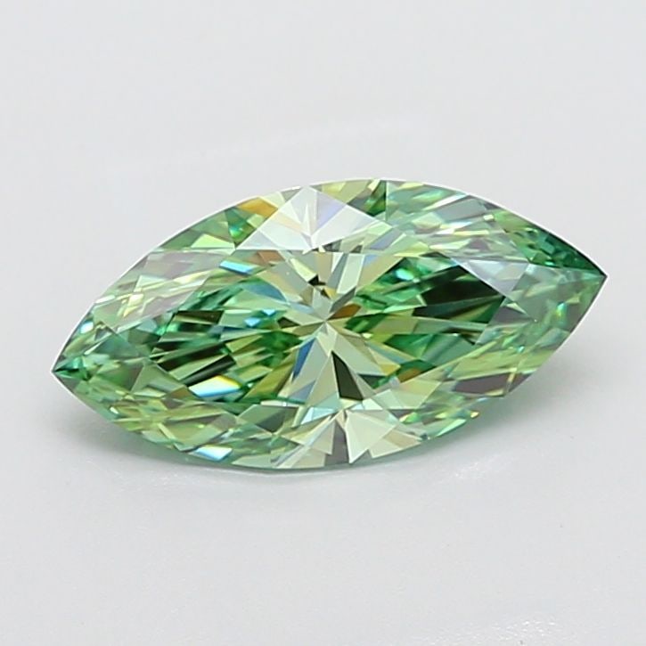 Loose Diamond - MARQUISE 2.55ct Fancy Vivid Green VS1: Loose Diamond - MARQUISE 2.55ct Fancy Vivid Green VS1 Source: This is a real non-mined Diamond that has been grown in a lab Shape: MARQUISE Carats: 2.55 Color: Fancy Vivid Green Certification: IGI Vid