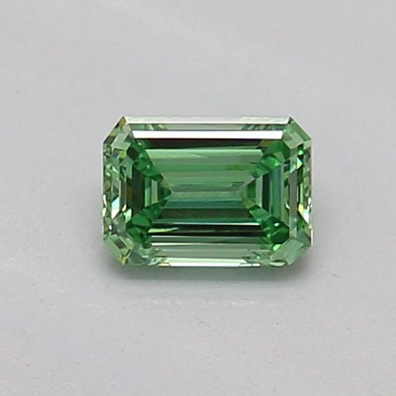 Loose Diamond - EMERALD 0.18ct Fancy Vivid Green VS1: Loose Diamond - EMERALD 0.18ct Fancy Vivid Green VS1 Source: This is a real non-mined Diamond that has been grown in a lab Shape: EMERALD Carats: 0.18 Color: Fancy Vivid Green Certification: IGI