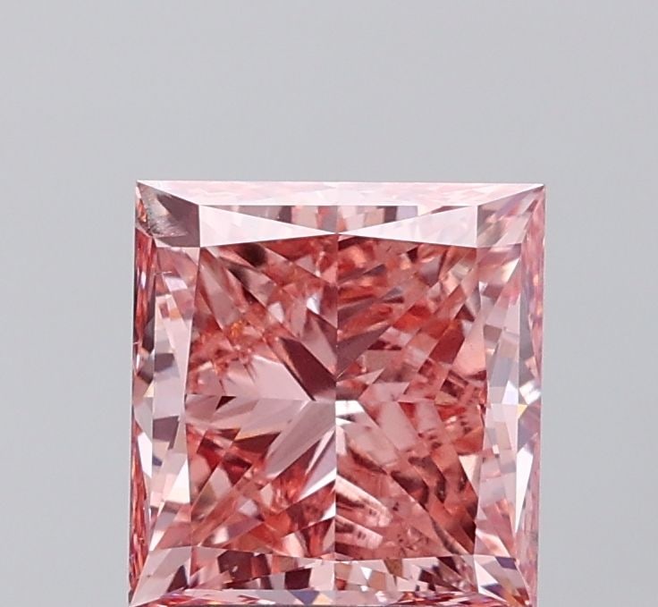 Loose Diamond - PRINCESS 3.01ct Fancy Intense Brownish Pink SI2 (1 of 1)