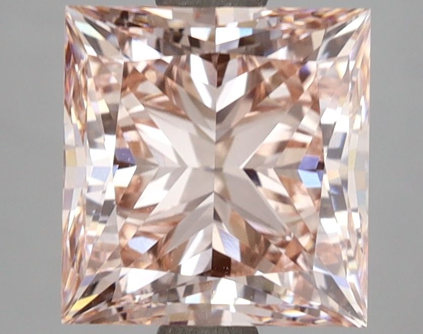 Loose Diamond - PRINCESS 4.14ct Fancy Intense Pink VS1: Loose Diamond - PRINCESS 4.14ct Fancy Intense Pink VS1 Source: This is a real non-mined Diamond that has been grown in a lab Shape: PRINCESS Carats: 4.14 Color: Fancy Intense Pink Certification: IGI