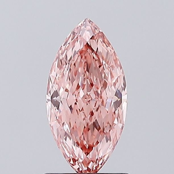 Loose Diamond - MARQUISE 1.06ct Fancy Intense Brownish Pink VS1: Loose Diamond - MARQUISE 1.06ct Fancy Intense Brownish Pink VS1 Source: This is a real non-mined Diamond that has been grown in a lab Shape: MARQUISE Carats: 1.06 Color: Fancy Intense Brownish Pink