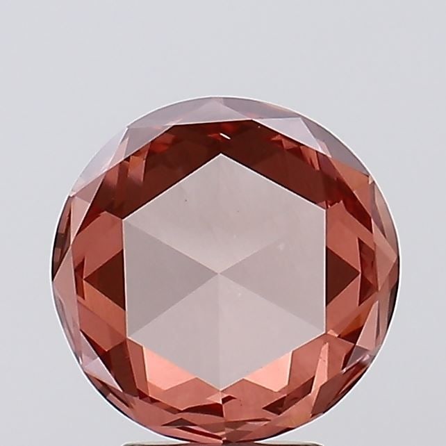 Loose Diamond - ROSE 2.1ct Fancy Intense Brownish Pink VS2: Loose Diamond - ROSE 2.1ct Fancy Intense Brownish Pink VS2 Source: This is a real non-mined Diamond that has been grown in a lab Shape: ROSE Carats: 2.1 Color: Fancy Intense Brownish Pink